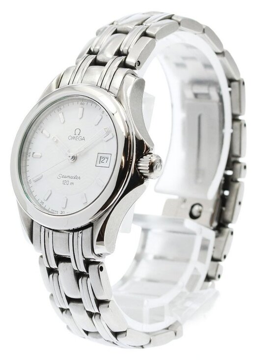 OMEGA Seamaster120M 2571.21 Date white Dial Quartz Ladies Watch_944118 main image 9